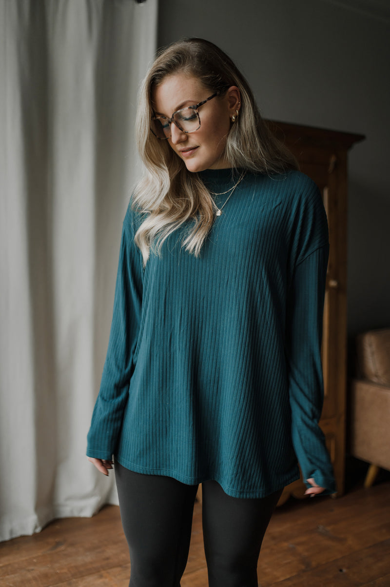 Ribbed long sleeve